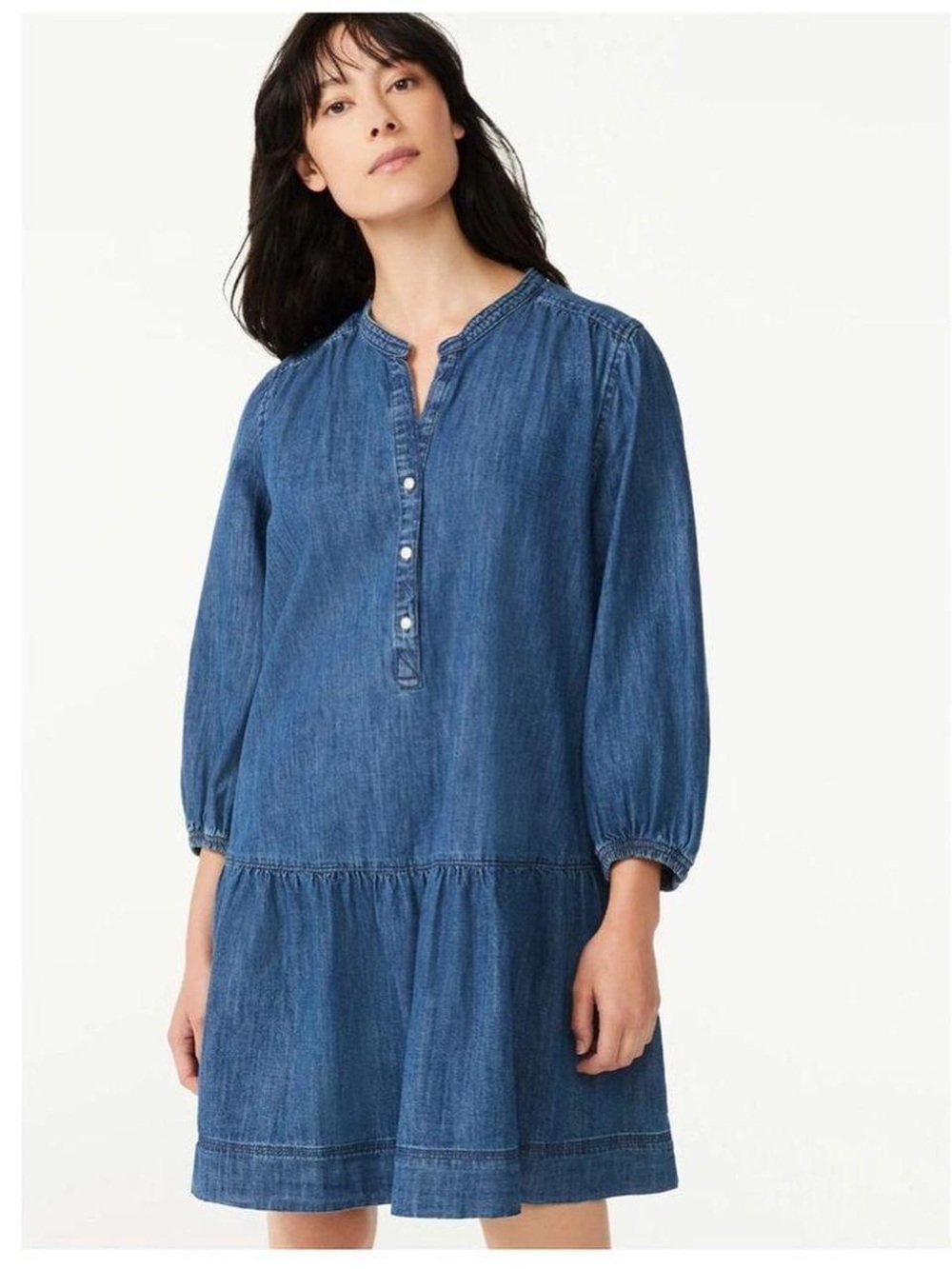 Free Assembly Denim Dress - Picture 4 of 5